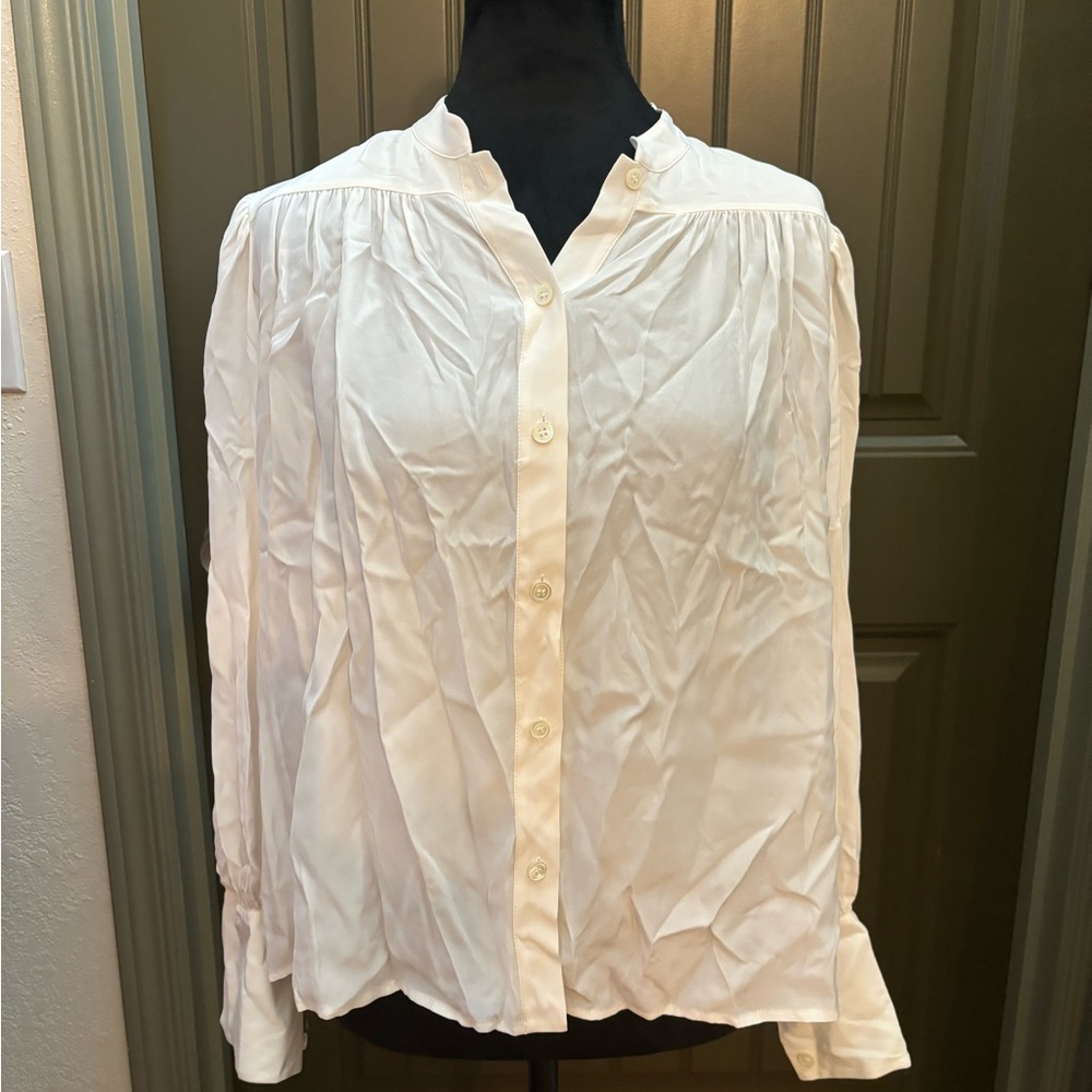 NWT Frame Long Sleeve Chloe Blouse